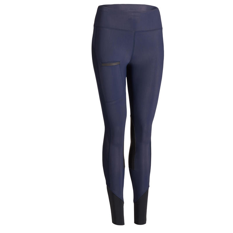 100 Light Women's Horseback Riding Jodhpurs - Navy 100 Light Women's Horseback Riding Jodhpurs - Navy