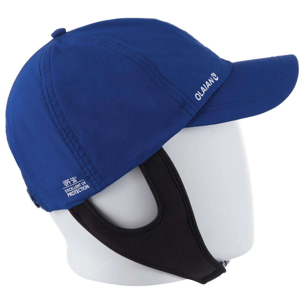 Casquette surf anti UV enfant bleu