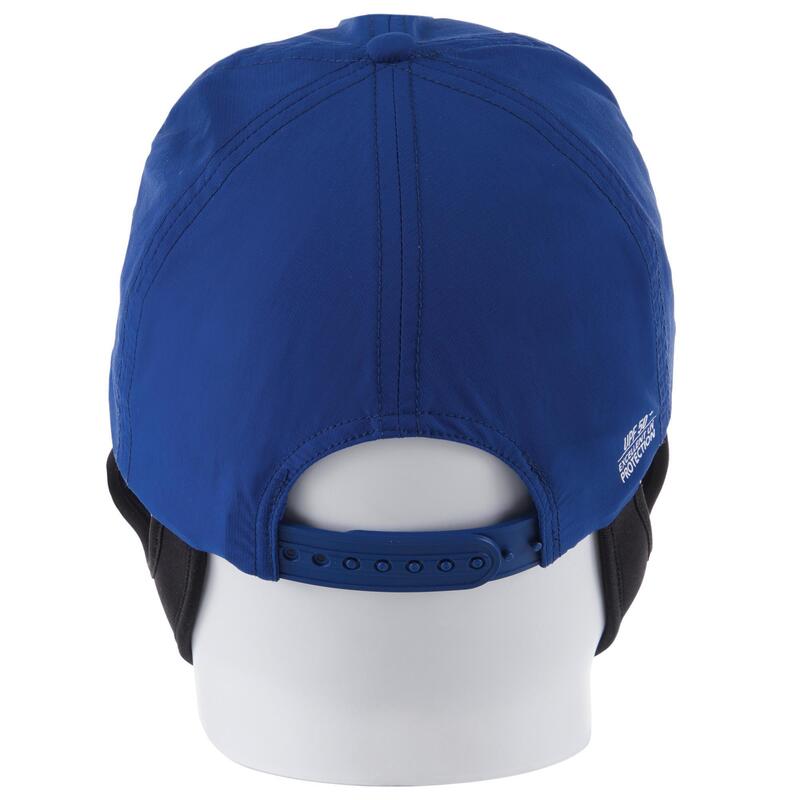 Gorra de protección solar para cabeza y cuello para bebé Nabaiji azul -  Decathlon