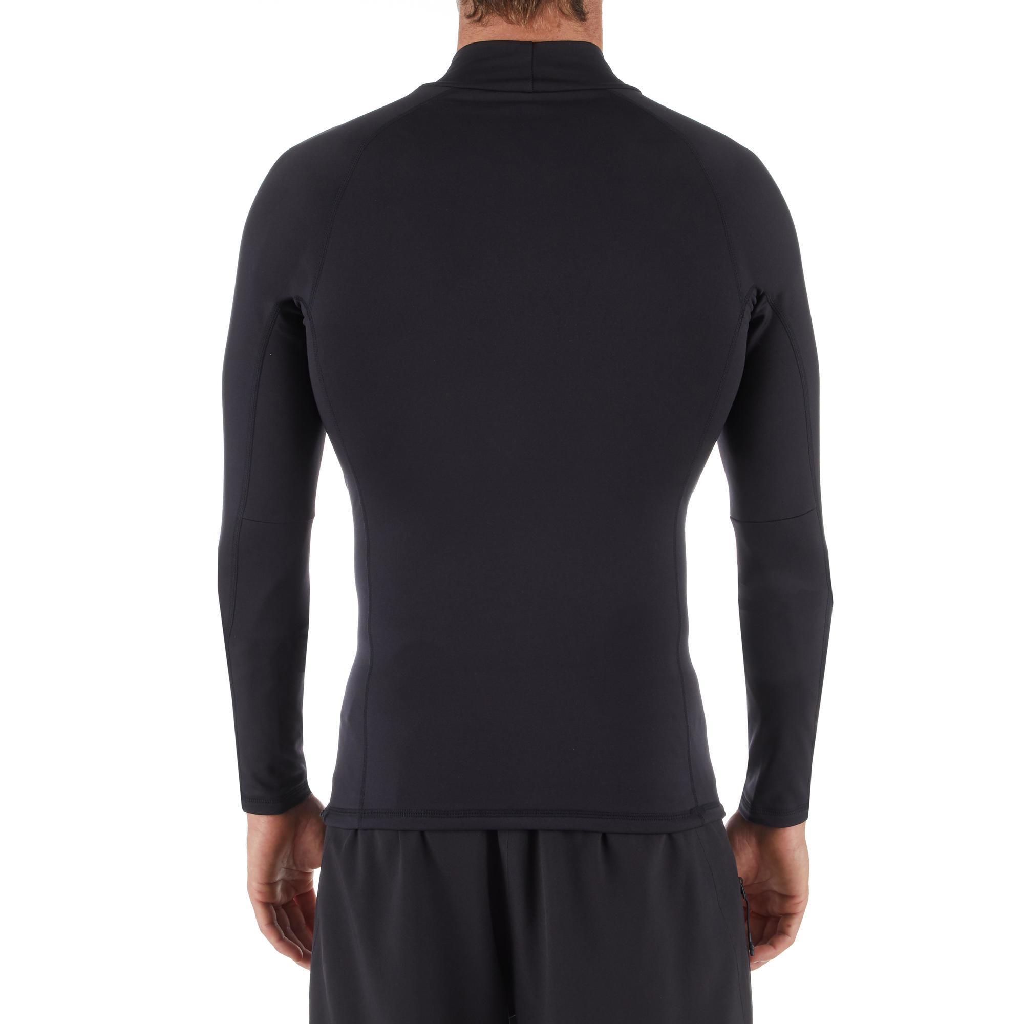 Tee shirt surf top thermal 900 fleece Manches Longues Homme Black