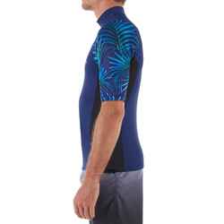 500 Men's Short Sleeve UV Protection Surfing Top T-Shirt - Cosmos Blue