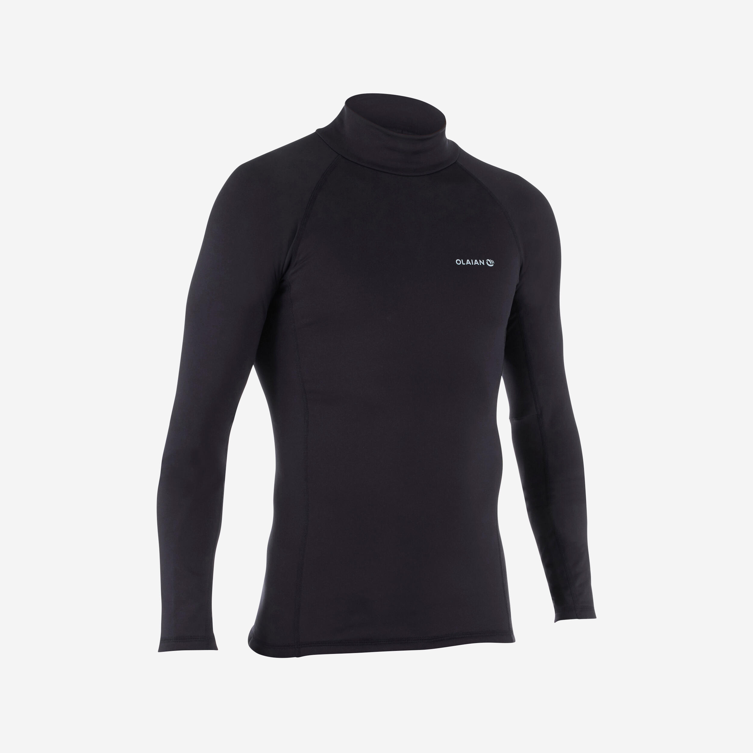 Rashguard i Värmande Fleece Med Lång Ärm Och Uv-skydd 900 Herr Svart