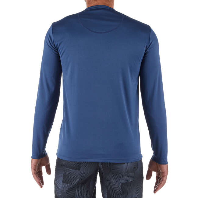 UVShirt langarm Surfen Herren blaugrau OLAIAN Decathlon Österreich
