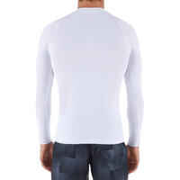 100 Men's Long Sleeve UV Protection Surfing Top T-Shirt - White