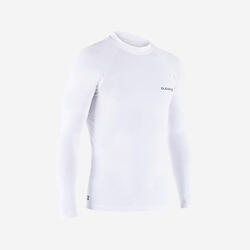 Tee Shirt anti UV surf top 100 manches longues homme blanc