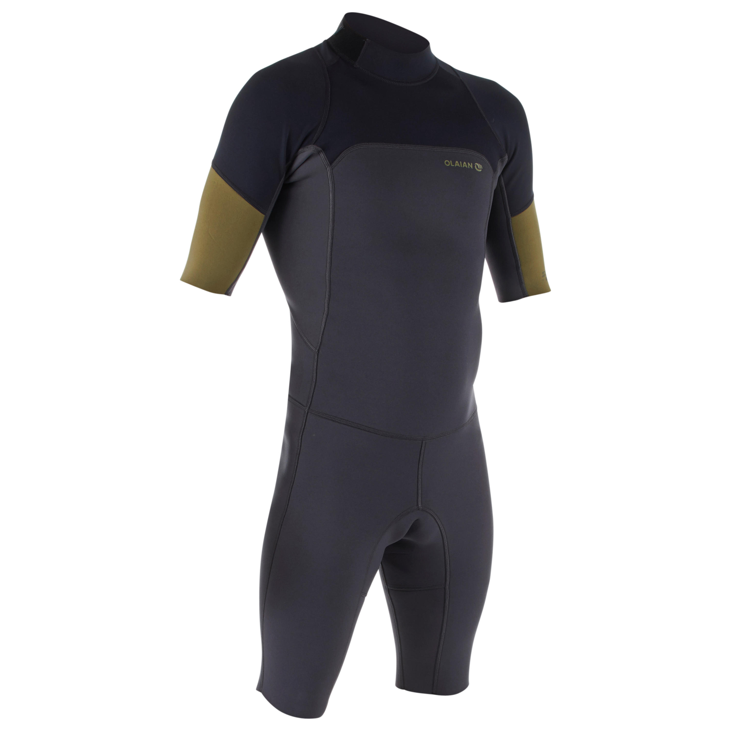 OLAIAN Combinaison Surf Shorty 500 stretch Néoprène 2mm homme Decathlon