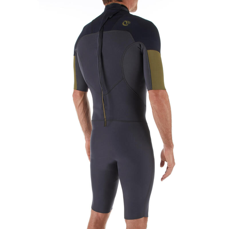 Combinaison Surf Shorty 500 stretch Néoprène 2mm homme Olaian Decathlon