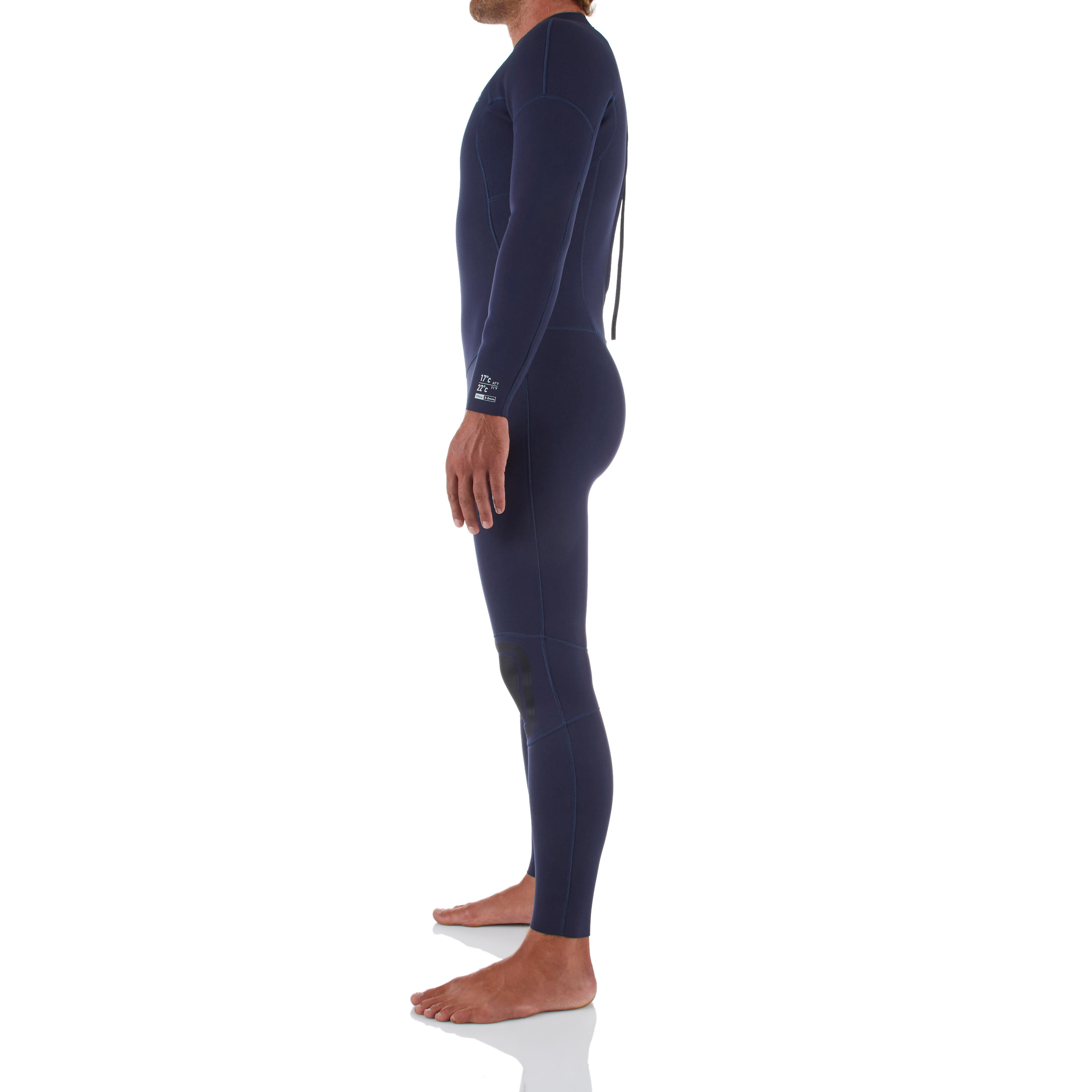 Men's Surfing 2/2 mm Neoprene Wetsuit 100 - Blue 9/10