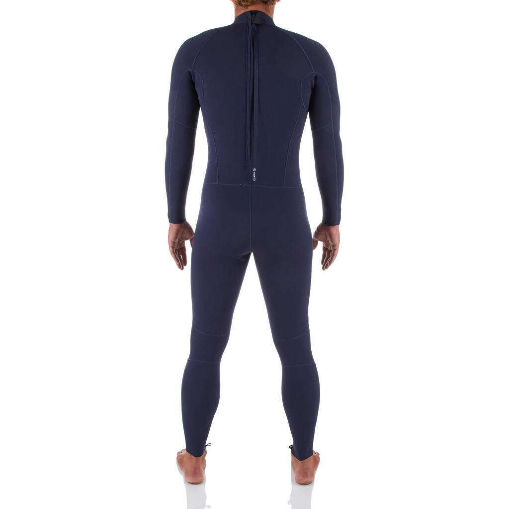 Combinaison SURF 100 Néoprène 2/2 mm Homme Bleu