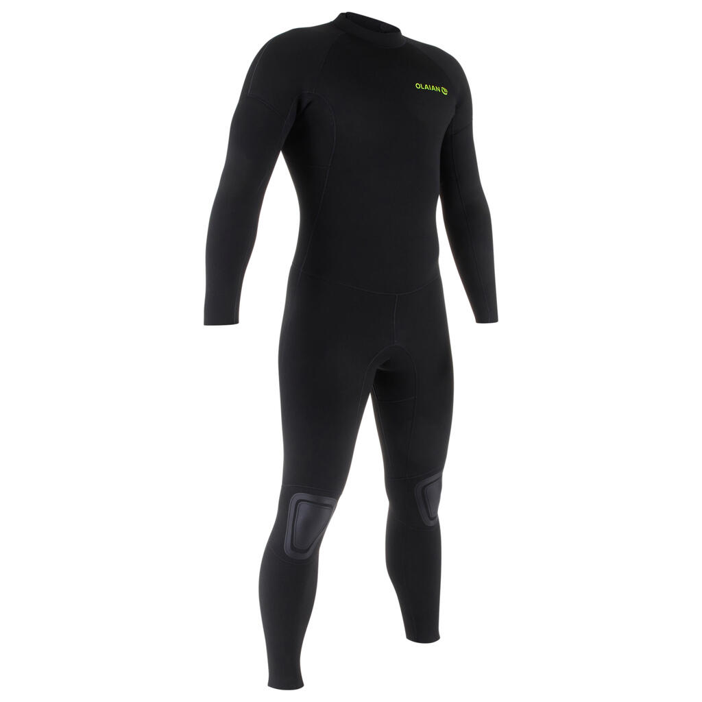 חליפת גלישה מניאופרן לגברים Surf 100 3/4 - שחור