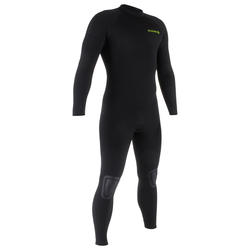 Men's Surfing 4/3 mm Neoprene Wetsuit 100 - Black