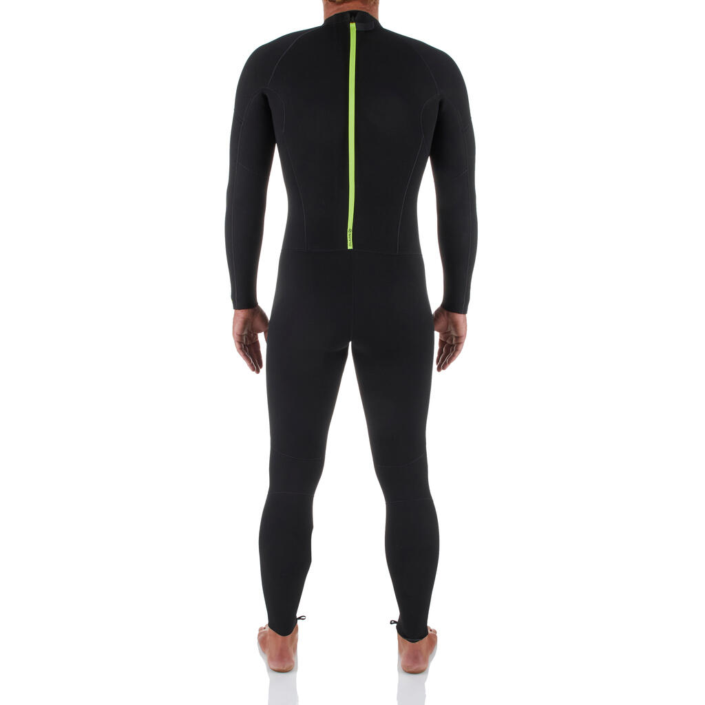 Combinaison SURF 100 Néoprène 4/3 mm homme noire