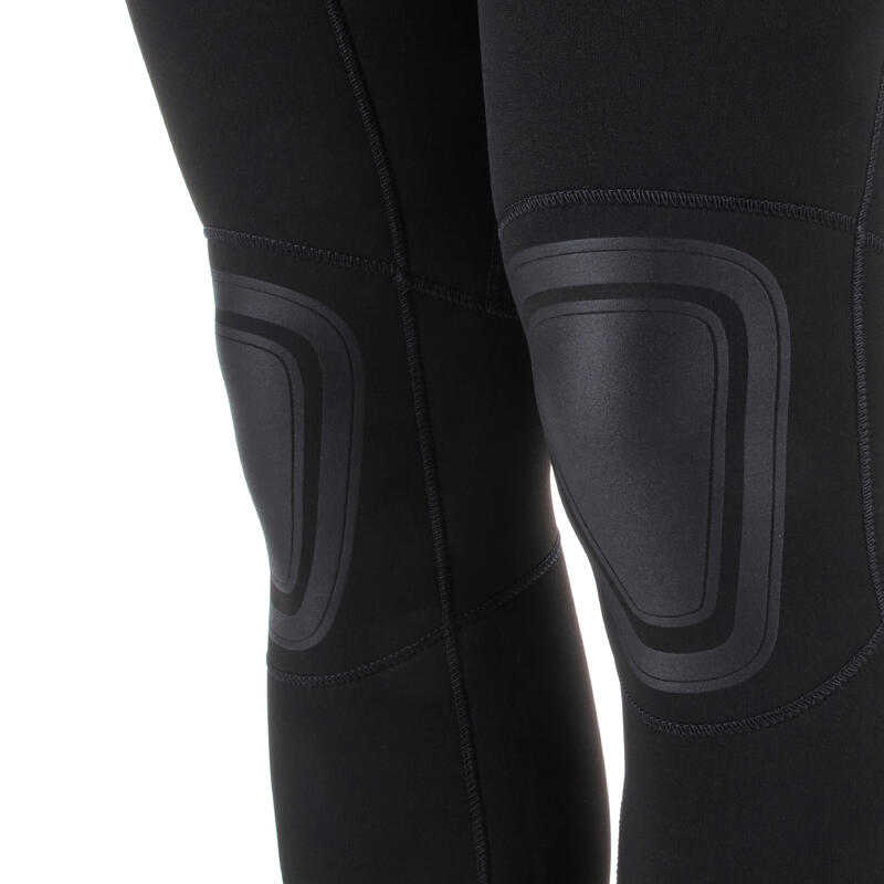 100 Neopren Kaplamalı Wetsuit - 4/3 mm - Erkek - Siyah