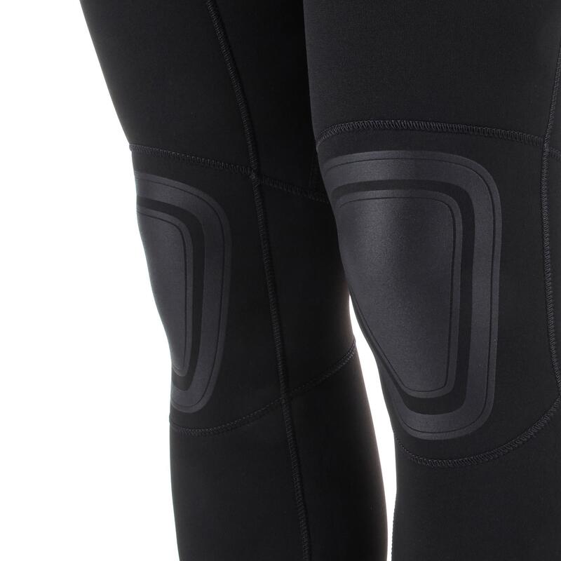 Herenwetsuit voor surfen 100 neopreen 4/3 mm zwart