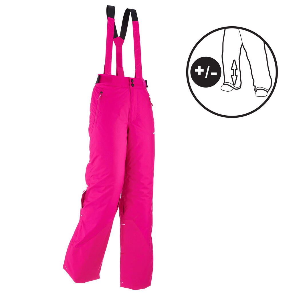 Skihose Piste 500 Kinder rosa