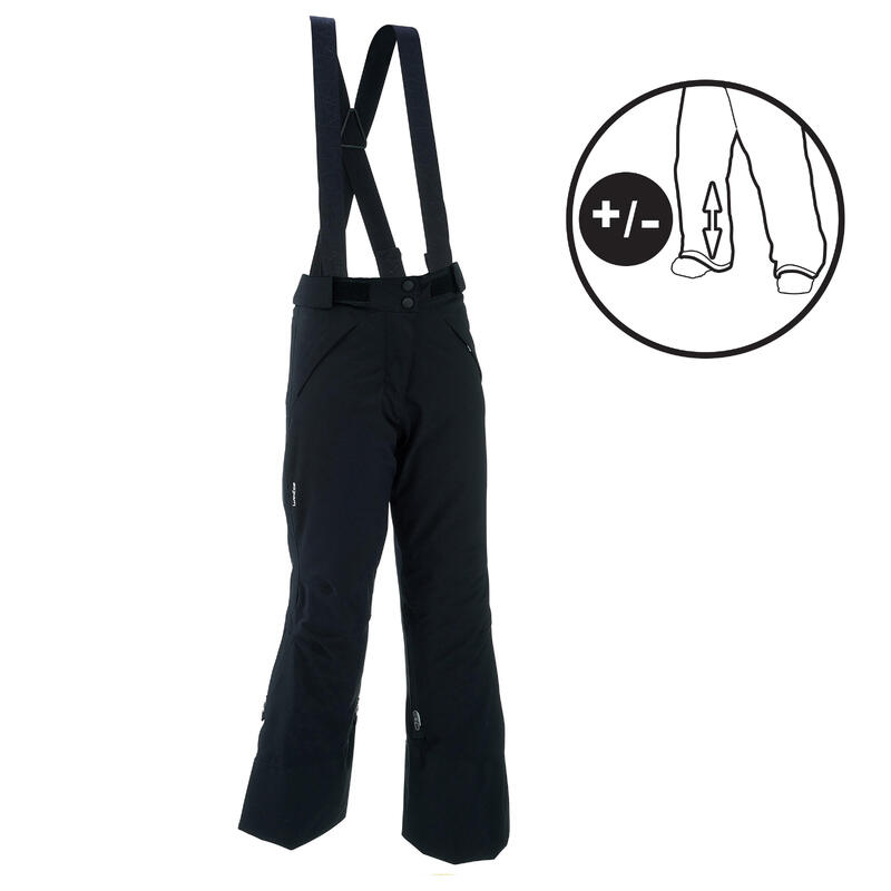 Skihose Kinder Piste warm wasserdicht - 900 PNF schwarz 