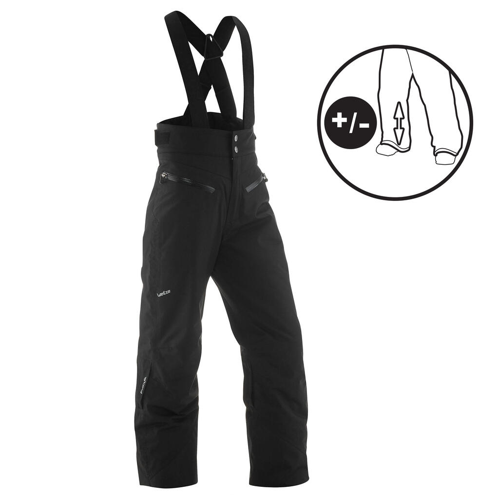 Skihose Piste 900 PNF Kinder schwarz