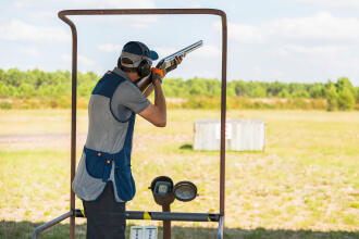 Compak sporting in clay pigeon shooting