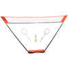 Set za badminton Easy Set mreža 3 m i 2 reketa - narančasti