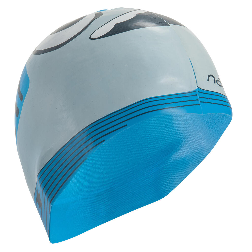 FISH SILICONE SWIM CAP