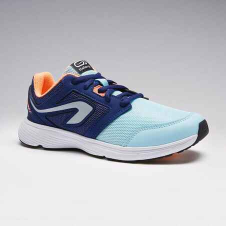 RUN SUPPORT CHILDREN'S ATHLETICS SHOES WITH LACES BLUE CORAL