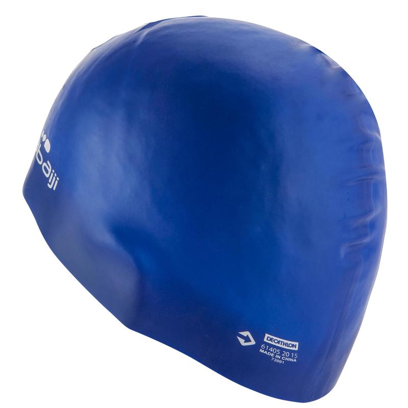 blue swim cap