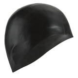 swim cap silicone unisize - black