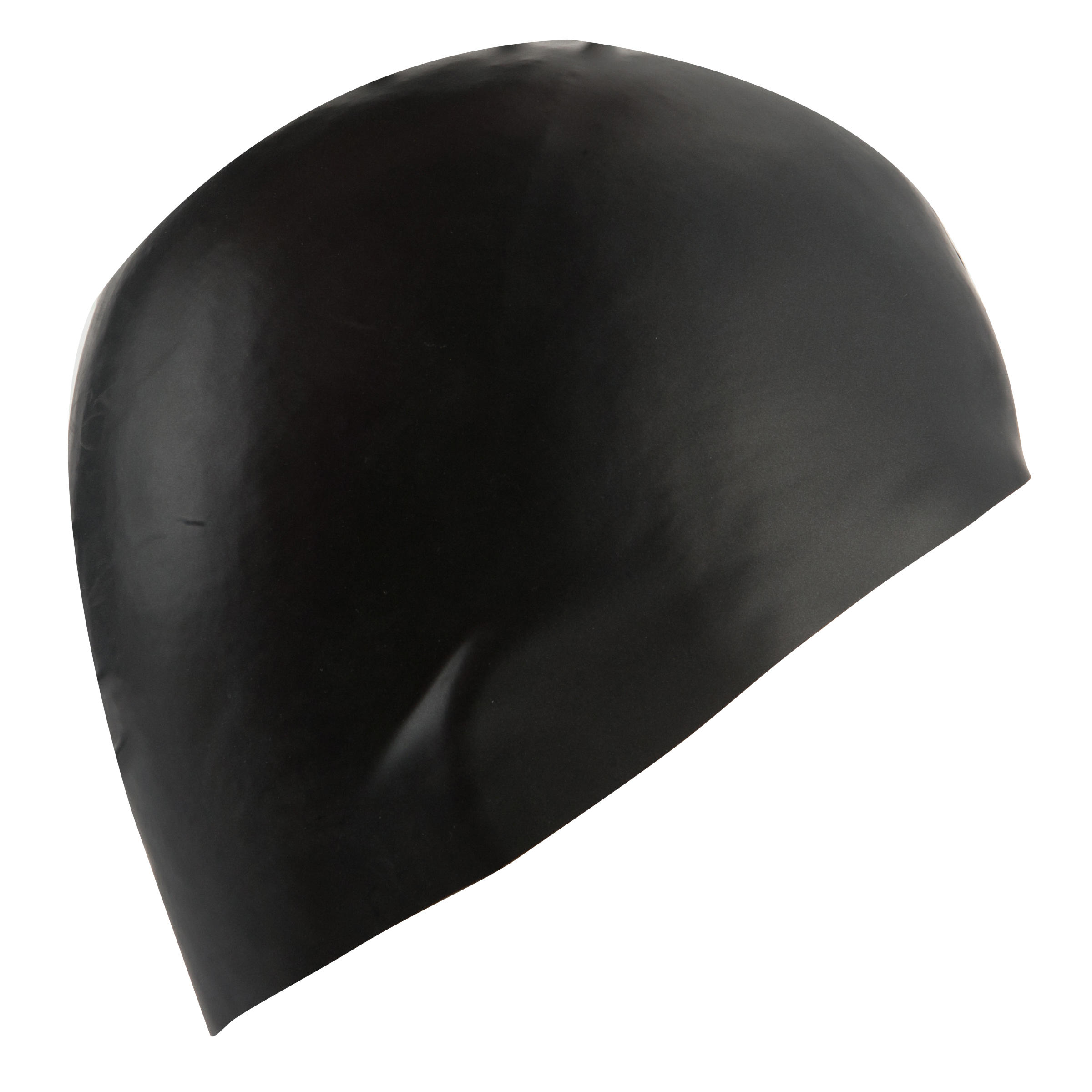 SILICONE SWIM CAP - BLACK - Decathlon
