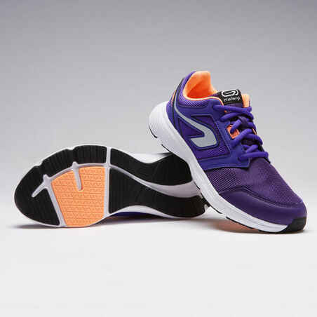 RUN SUPPORT CHILDREN'S ATHLETICS SHOES WITH LACES PURPLE CORAL