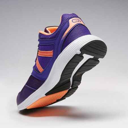 RUN SUPPORT CHILDREN'S ATHLETICS SHOES WITH LACES PURPLE CORAL