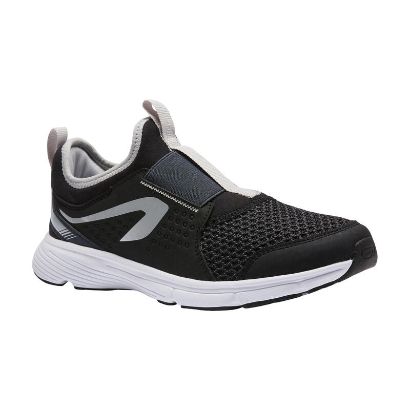 RUN SUPPORT EASY KIDS' ATHLETICS SHOES - BLACK/GREY