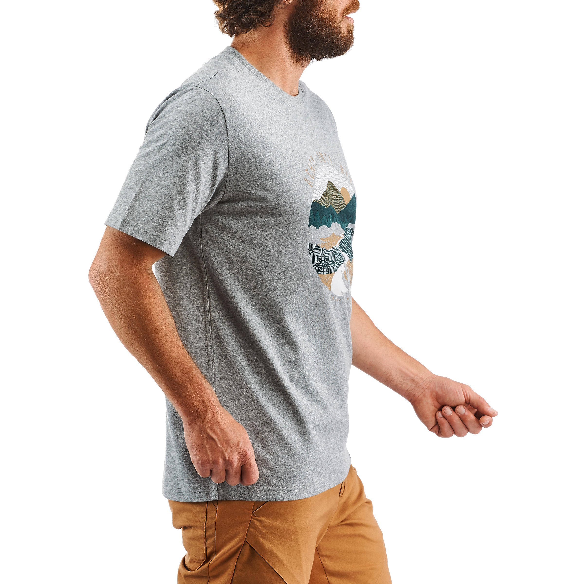 Men's NH500 off-road hiking T-shirt -  4