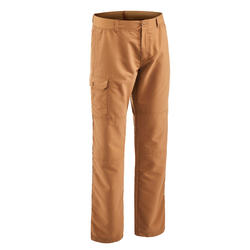 Men's NH100 country walking trousers - Hazelnut