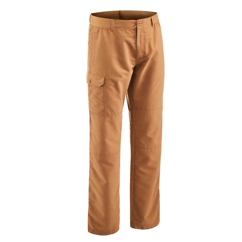 Men's NH100 country walking trousers - Hazelnut