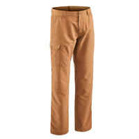 Men's NH100 country walking trousers - Hazelnut