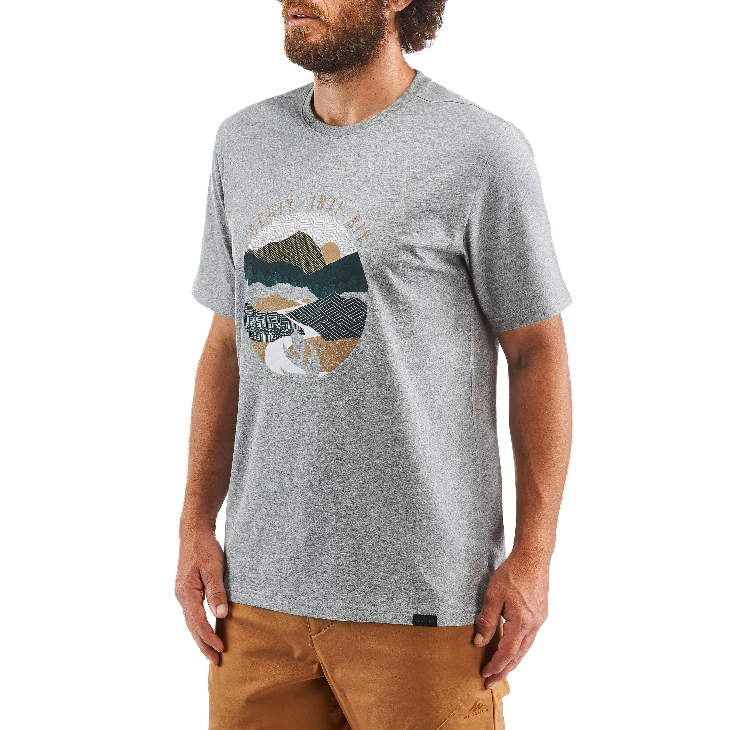 Men's NH500 off-road hiking T-shirt -  3