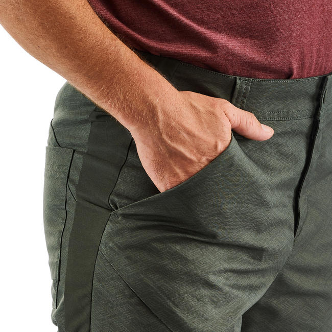 Men's Hiking Pants (Slim fit) NH500 Khaki