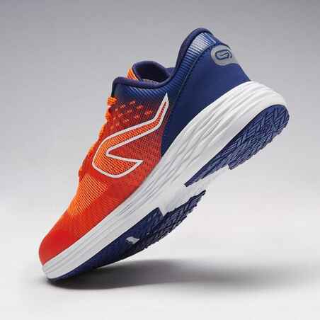 KIPRUN CHILDREN'S ATHLETICS SHOES RED AND BLUE