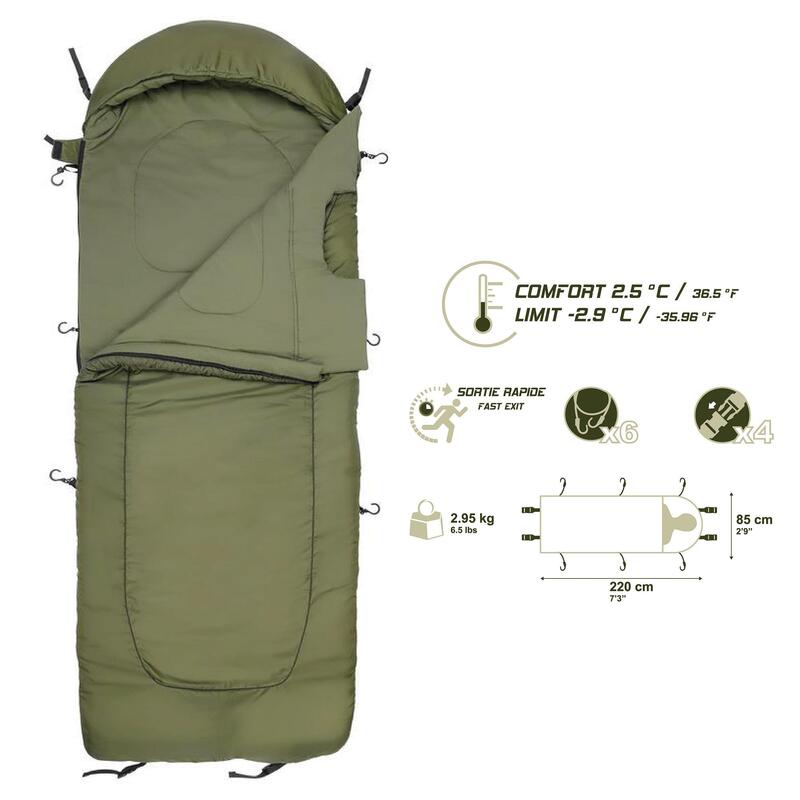 Sac de couchage pêche de la carpe KOLD SLEEPING BAG 0°C