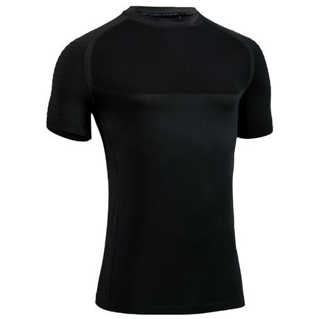 FTS 900 Fitness Cardio Training Seamless T-Shirt - Dark Grey | Domyos ...