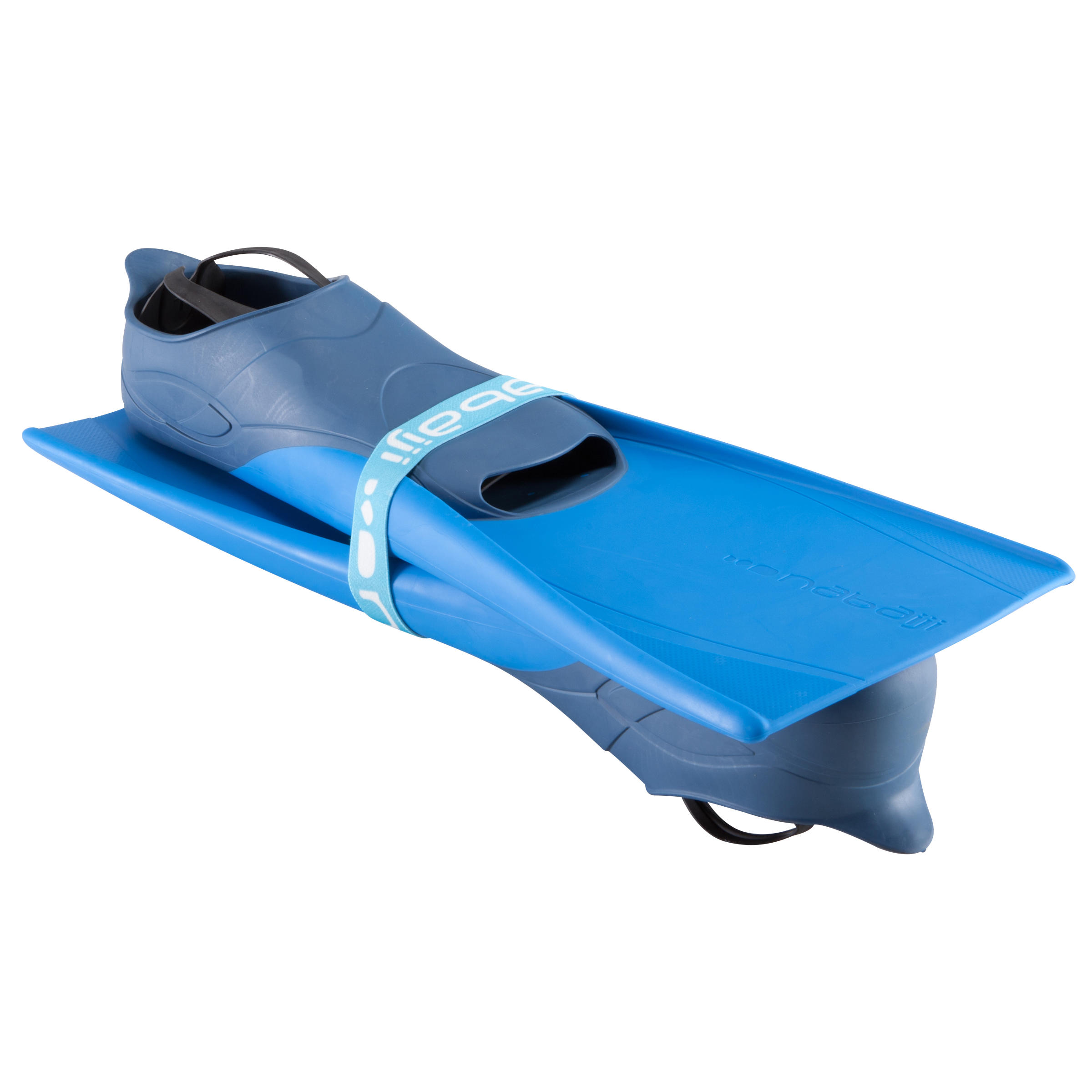 Trainfins Long Swim Fins - Blue Blue 4/6