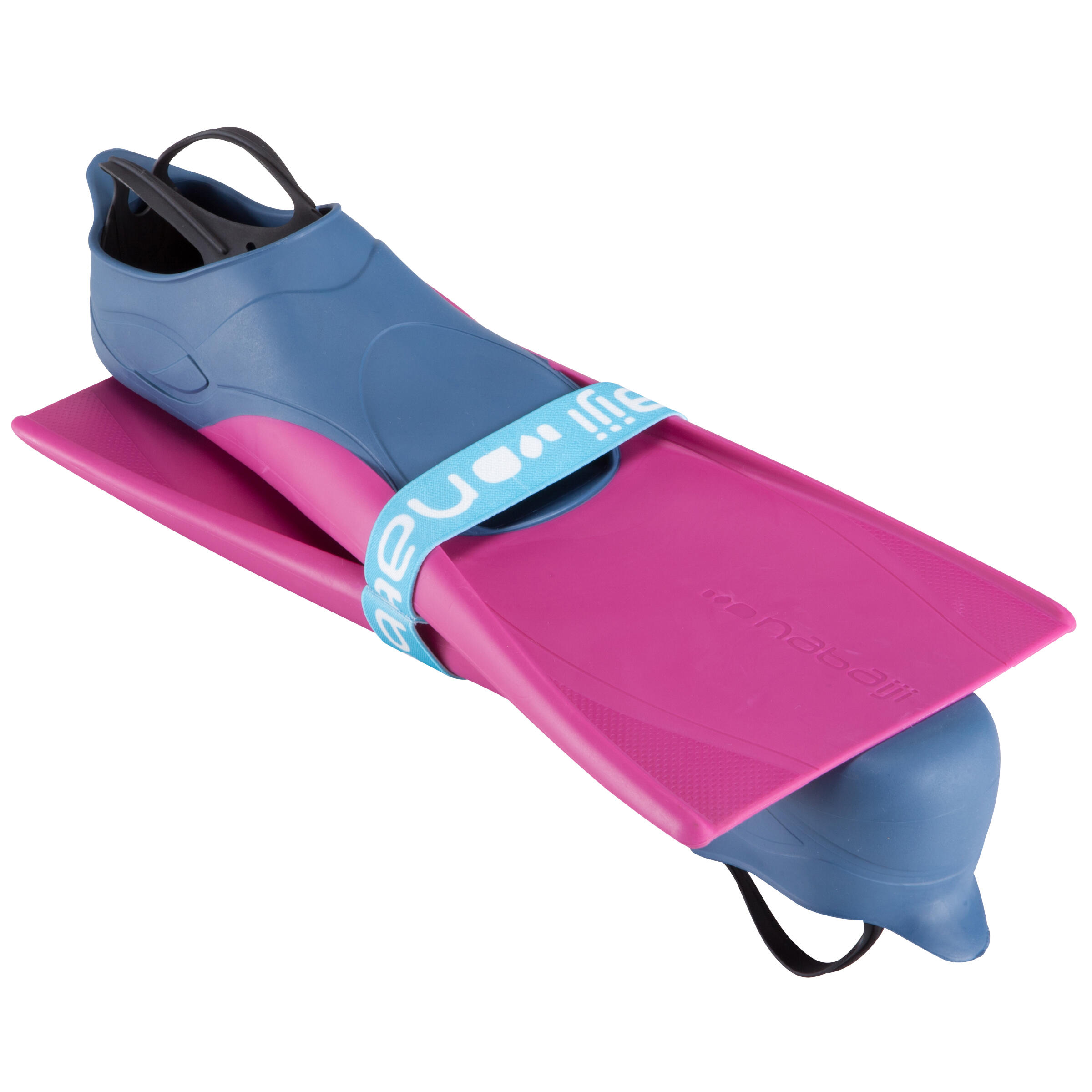 Trainfins Long Swim Fins - Pink Blue - Decathlon