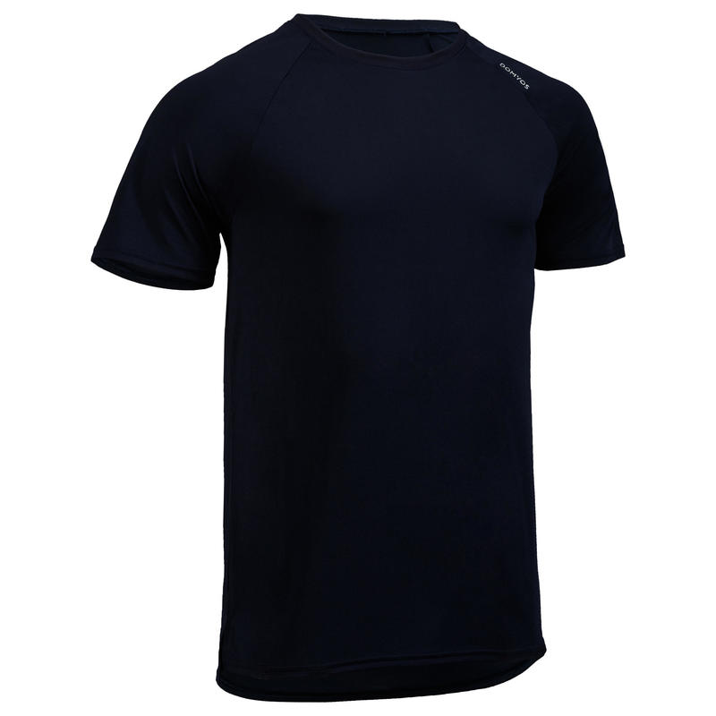 Camiseta de cardio fitness hombre FTS 100 azul marino