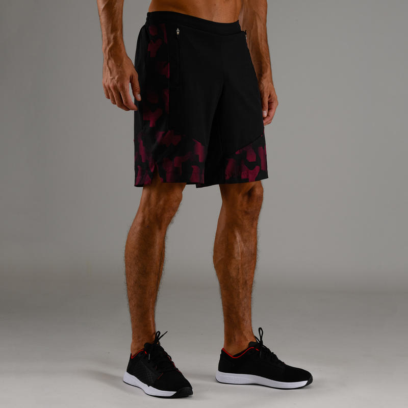 500 Fitness Kardiyo Sortu Erkek Bordo Siyah Domyos By Decathlon