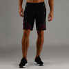 FST 500 Cardio Fitness Shorts - Burgundy/Black AOP