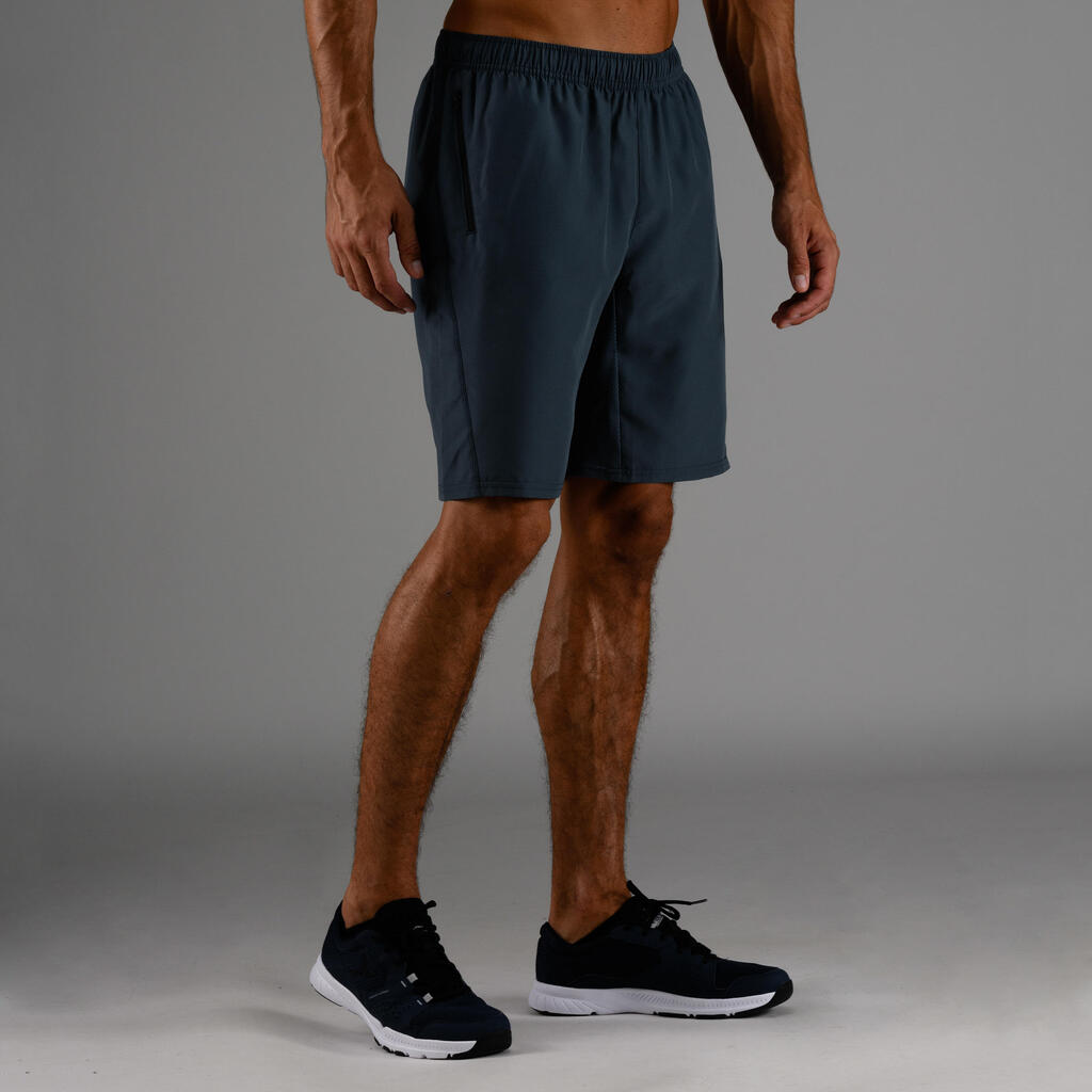 Shorts FST 120 Cardio Fitness Herren Camouflage grau