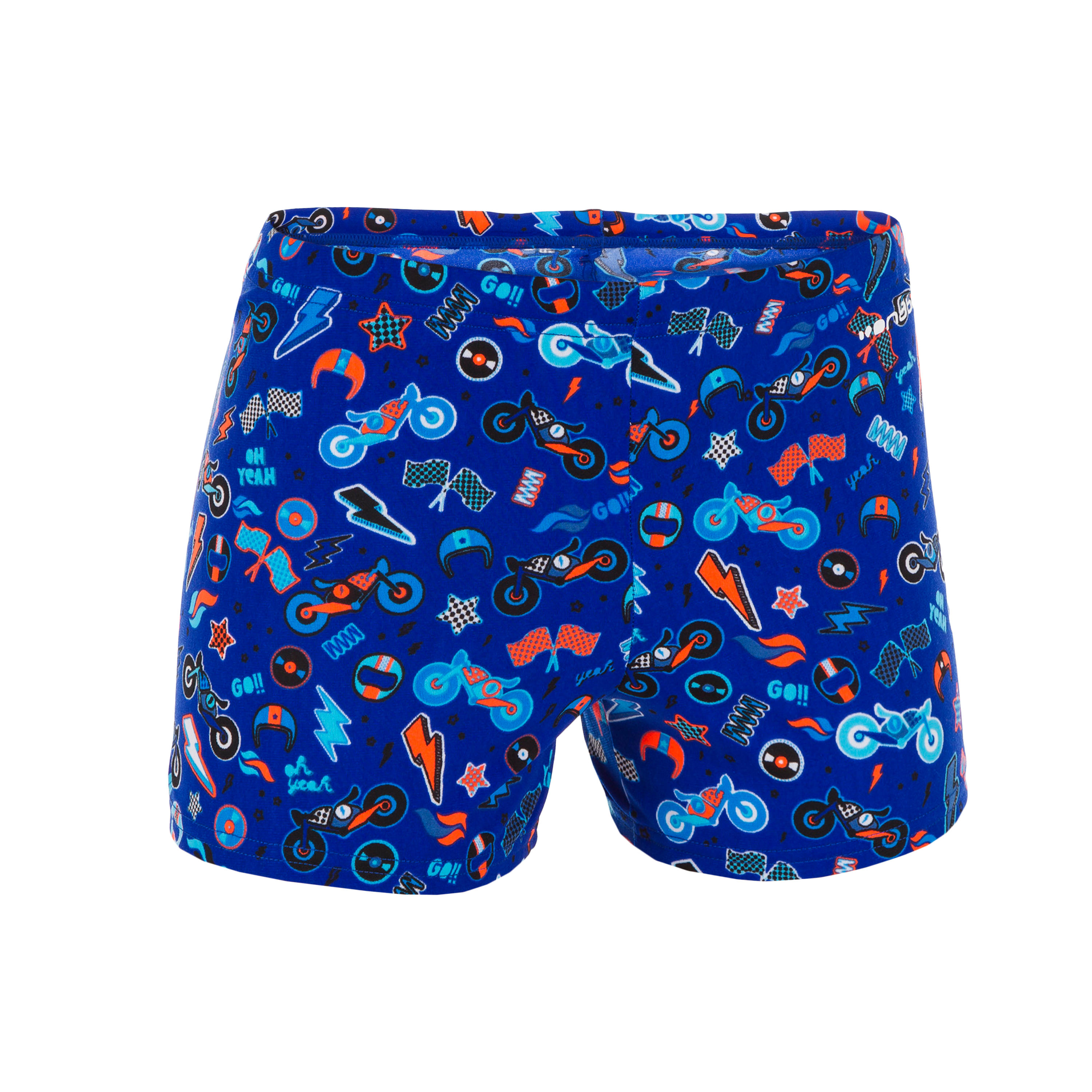 Nabaiji Zwemboxer Voor Jongens 500 Fit All Mobou Blauworanje nabaiji kopen in de aanbieding
