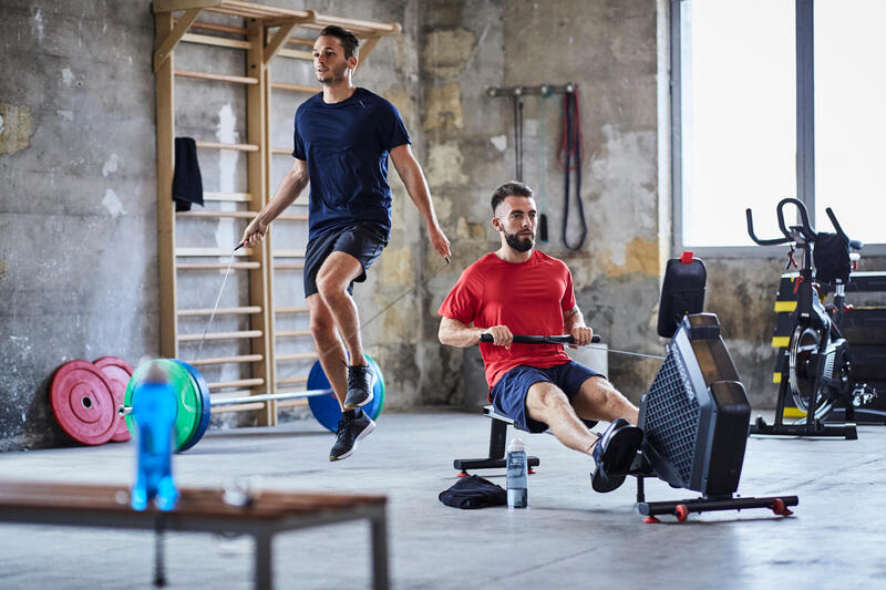 T-shirt fitness cardio training homme 100 rouge