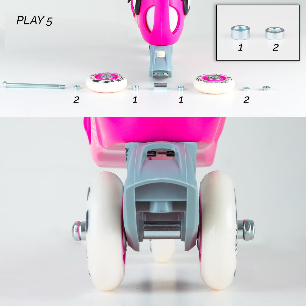 Detské kolieskové korčule Play5 mätové