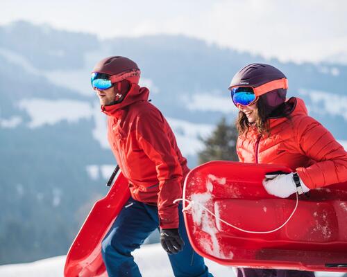 Isère family sledging